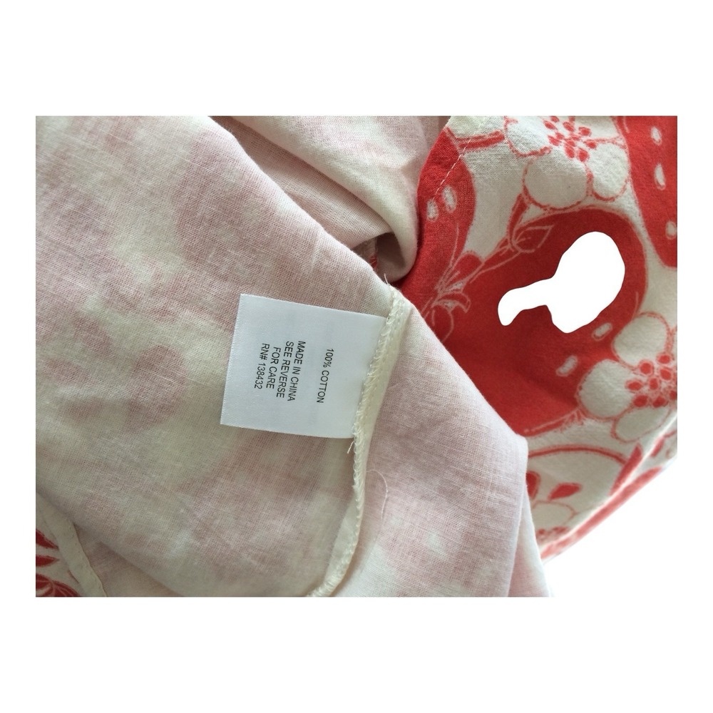 ModCloth Apple Print Flutter Sleeve Dress Size M - Picture 5 of 6